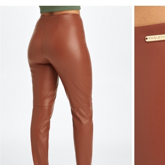 Fabletics vegan leggings rust colored ladies size small - Picture 3 of 10